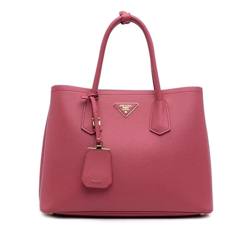 Prada Pre-Loved Medium Saffiano Cuir Double Satchel Handbag