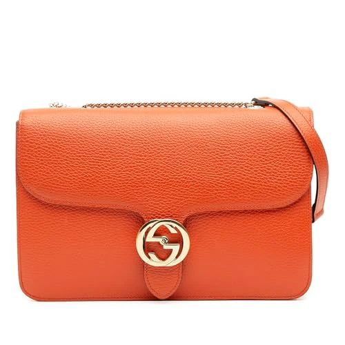Gucci Pre-Loved Medium Dollar Calfskin Interlocking G Crossbody Bag