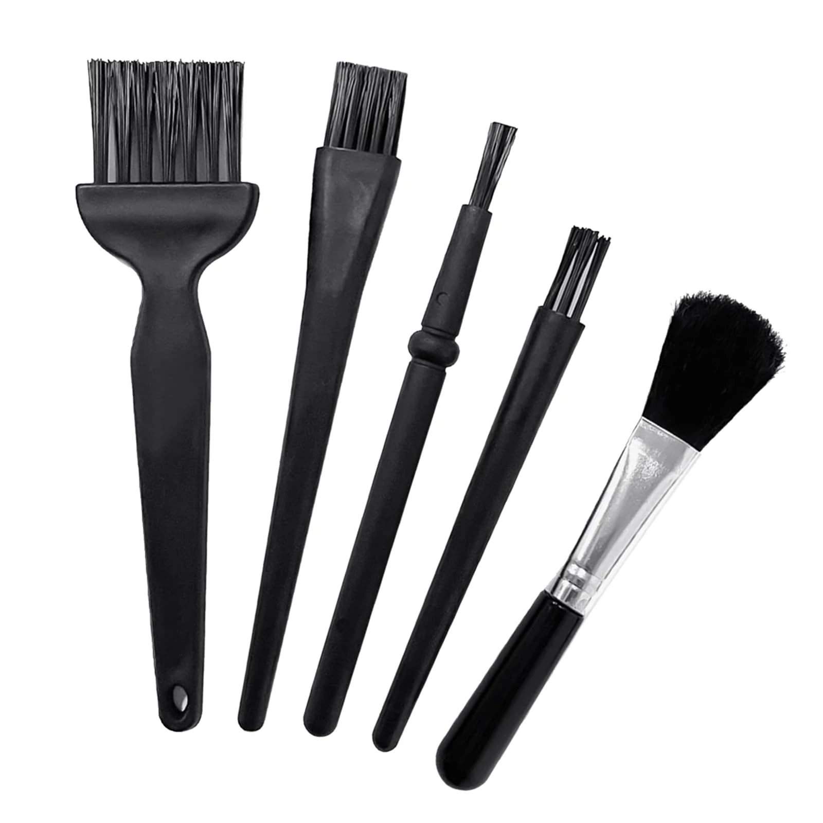 5 Pcs Keyboard Cleaning Kit, Anti Static Brush, Mini Keyboard Cleaning Brushes Kit, PP Handle Nylon Anti Static Electronic Dust Cleaning Brush for Computer Keyboard Motherboard Camera Small Space