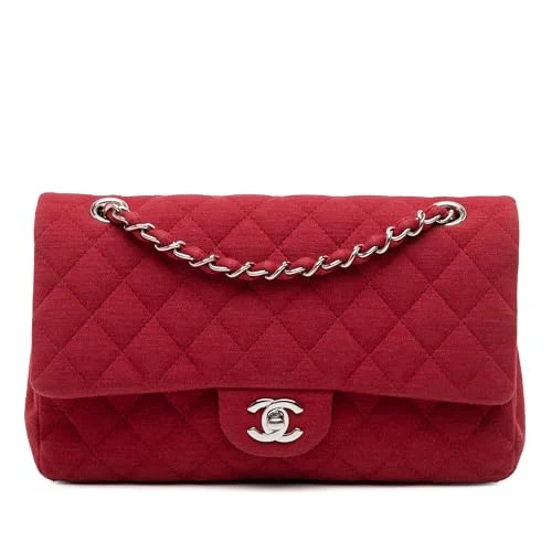 Chanel Pre-Loved Medium Classic Jersey Double Flap