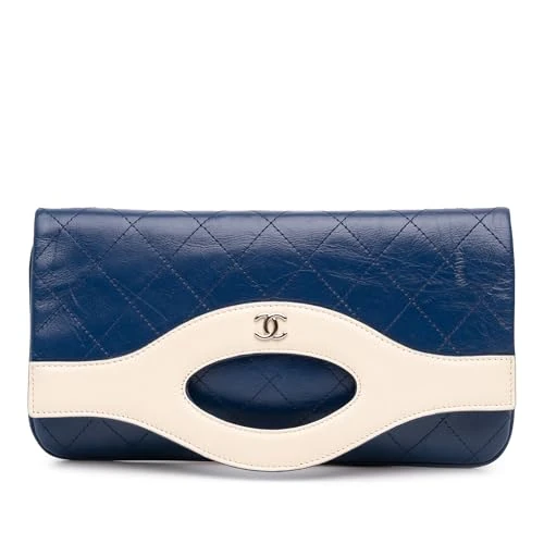 Chanel Pre-Loved Small Bicolor Aged Calfskin 31 Pouch