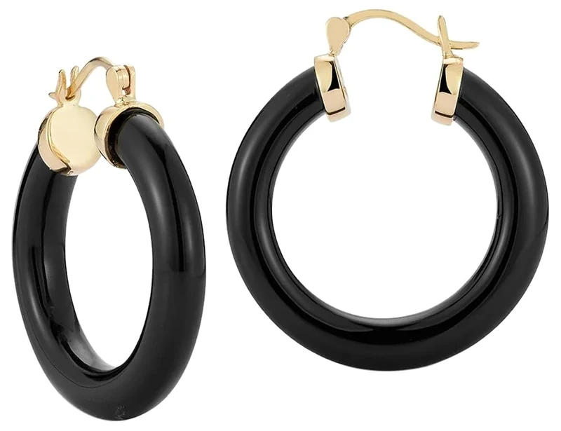 MATEO New York, Onyx Hoops