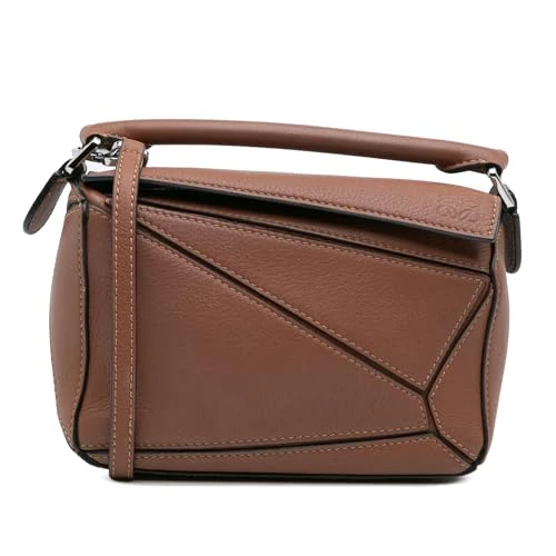 LOEWE Pre-Loved Mini Calfskin Puzzle Satchel