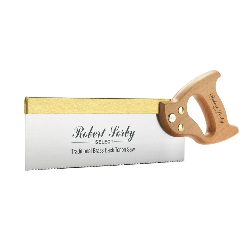 Robert Sorby Select RS-9550B Traditional Brass Back Tenon Saw 12” (305mm) x 15TPI - Woodworking Tool