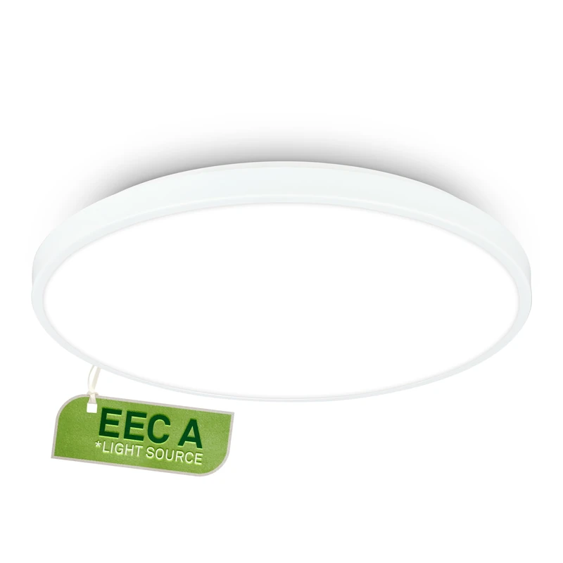 BRILONER - Ceiling Light with EEC A Light Source, 17.1W at 3900lm, Neutral White, Kitchen Lights Ceiling, Living Room, Office Lights, 38x6 cm, White