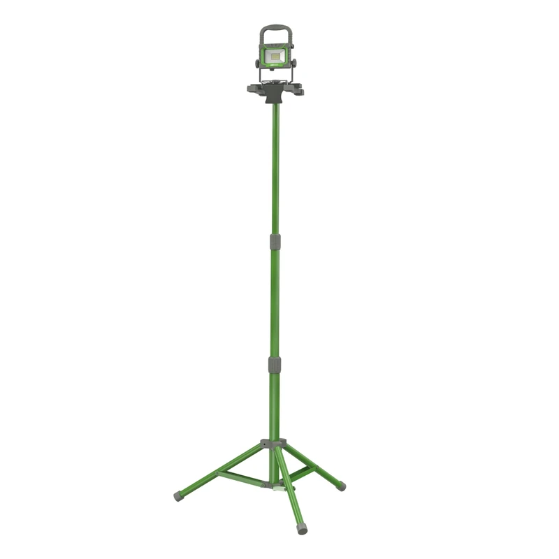 Lighthouse 2000 Single Site Light with 1.8m Collapsible Tripod – 240V Work Light, 2000 Lumens, Magnetic Base, Tilting Head, IP44 Rated, 3M Cable for On-site, Construction, Workshop Tasks