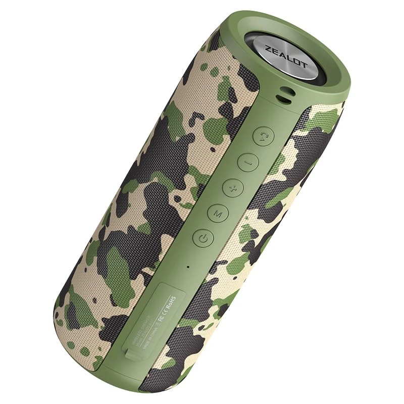 FABENIC 2025 Upgraded Version Beatfy Vibe M13 Bluetooth Speaker 360 bluetooth speaker (S51black360), Outdoor Waterproof Fabric Portable Audio (Green)