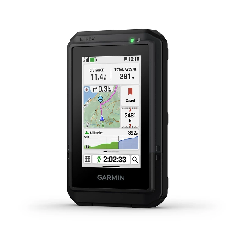 Garmin eTrex Touch, Compact & Lightweight GPS handheld, Touchscreen, Preloaded with maps & trails, Rechargeable Battery, up to 130hrs battery life, Multi band GPS, can be paired with inReach device