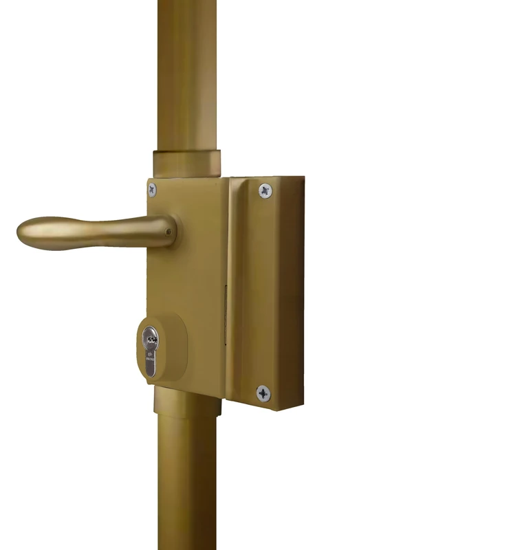 Bricard 74253C série 74 Astral A2P 3 Vertical Multi-Point Lock, Gold