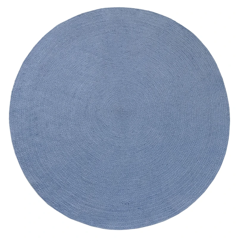 HAMID Nansa Indoor/Outdoor Recycled Pet Rug – Washable and Waterproof – Ecological and Sustainable – Ideal for Terrace, Garden or Living Room (120 x 120 cm, Blue)