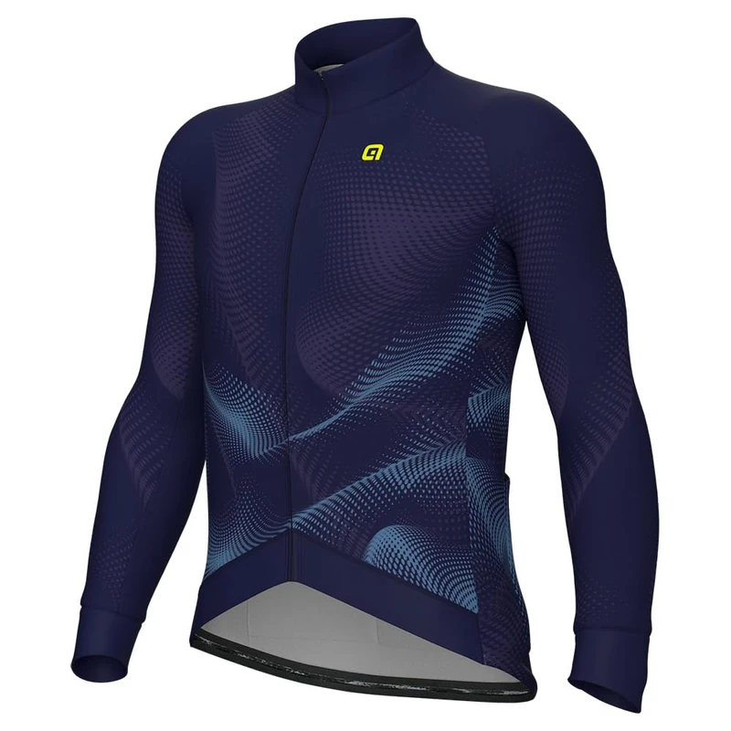 Alé Cycling Men's Pragma Cosmic Long Sleeve Cycling Jersey, Myrtle, L
