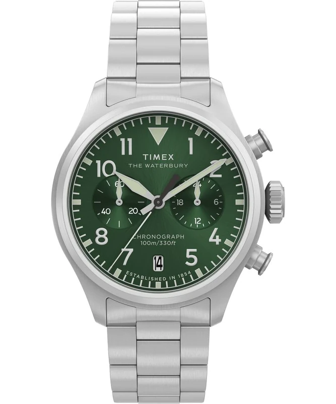 Timex Herren Chronograph Quarz Armbanduhr Waterbury Ace