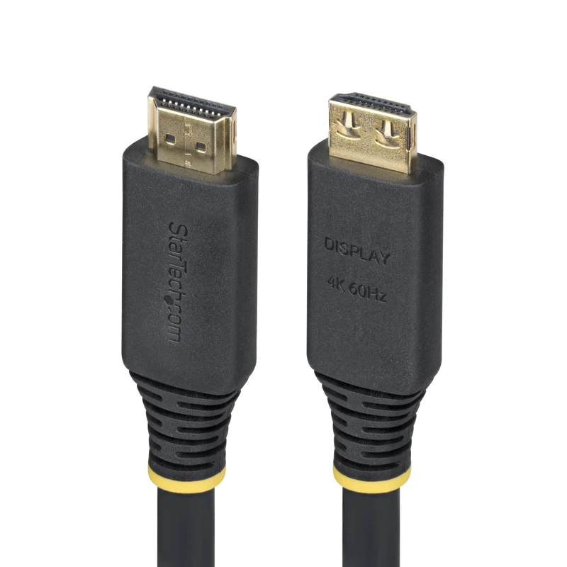 StarTech.com 10m (33ft) Active High Speed HDMI Cable with Gripping Connectors, 4K 60Hz/1440p 144Hz, 18Gbps, UHD HDMI Cord, TPE Jacket