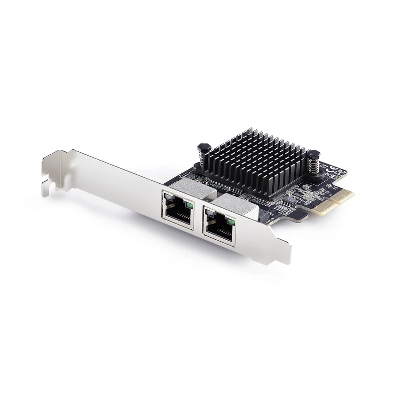 StarTech.com 2-Port 5G Gigabit PCIe Network Adapter Card, PCI Express LAN Card, Realtek RTL8126, Windows and Linux, TAA