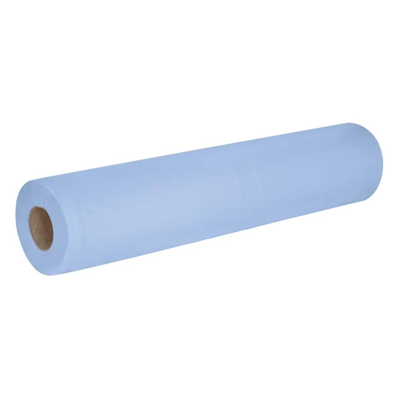 Pristine Blue 2-Ply Hygiene Roll, 50cm x 40m, 100 Percent Recycled Fibres, Highly Absorbent and Versatile, CHSA and FSC Accredited, UK Made (Case of 9)