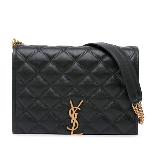 Yves Saint Laurent Pre-Loved Small Quilted Lambskin Becky Chain Shoulder Bag