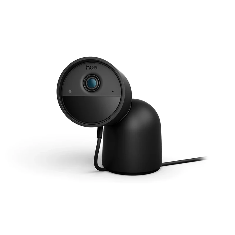 Philips Hue Secure Desktop Camera, 2K Video Resolution, Triggers Notifications, Two-way Audio, Seamless Integration with Hue Lights, Compact Design, Includes Stylish Desktop Stand, Black