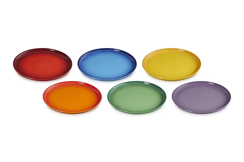 LE CREUSET Stoneware Coupe Set of 6 Side Plates