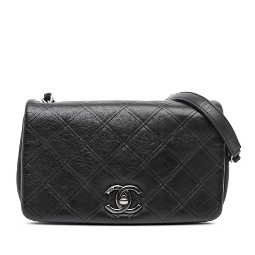 Chanel Pre-Loved Small Diamond Embossed Calfskin New Chic Flap