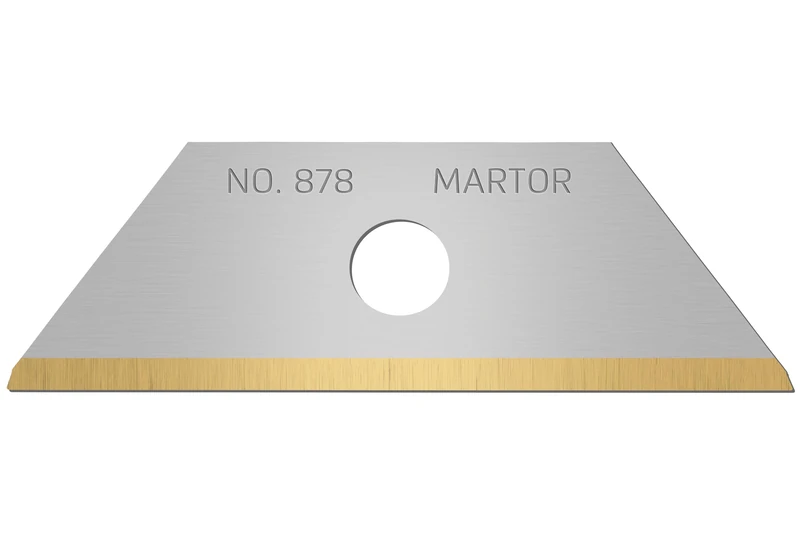 MARTOR 100 Trapezoid Blades, Replacement Blades 878 with Standard Grinding and TiN Coating
