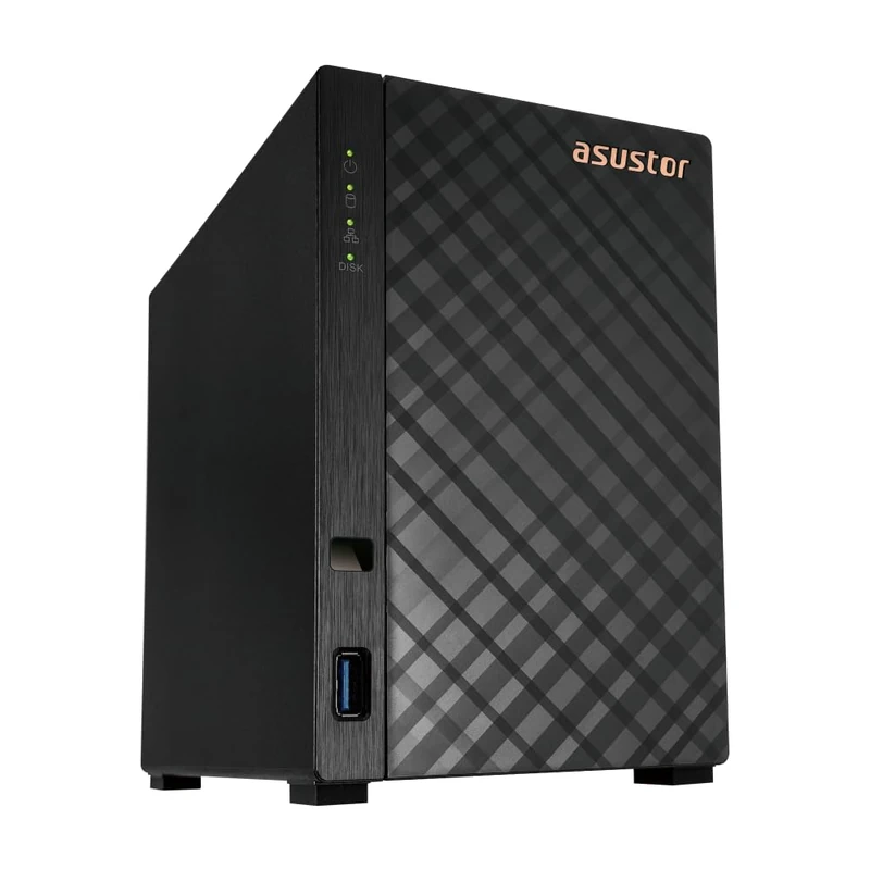 Asustor Drivestor 2 Gen 2 AS1202T, 2 Bay NAS, Quad-Core 1.7GHz CPU, 2.5GbE Port, 1GB DDR4, 3 USB 3.0, Network Attached Storage for Personal and Home Cloud Backup (Diskless)