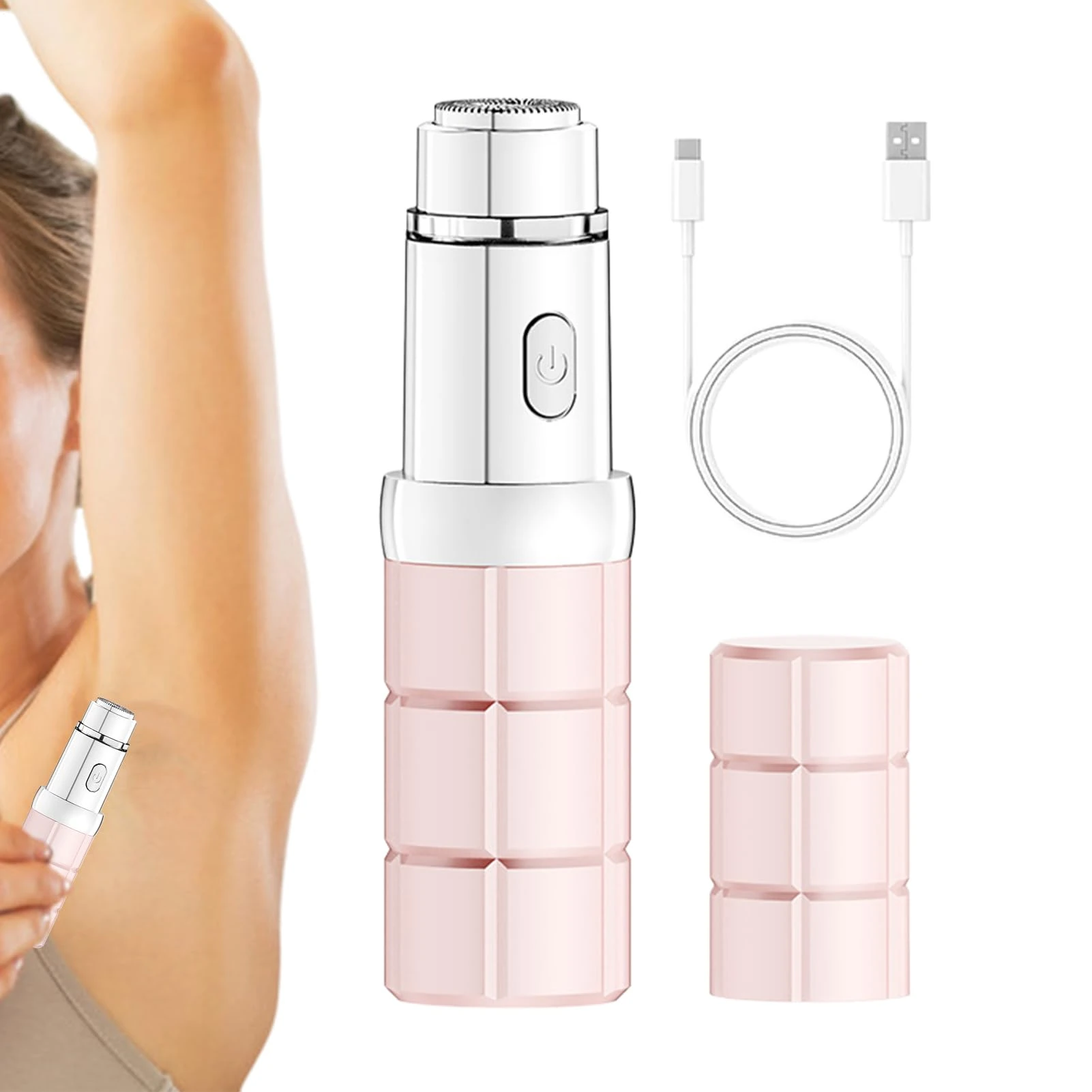 Electric Shaver For Women - Cordless Lipstick Shape Shaver,Household Body Trimmer - For Facial Hair Removal Body And Legs At Home Salon For Intimate Beauty