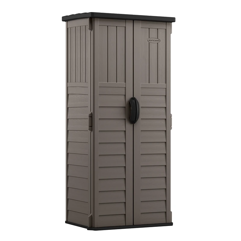 Rowlinson Suncast Mannington Storage Cabinet - Stone Grey with Assembly
