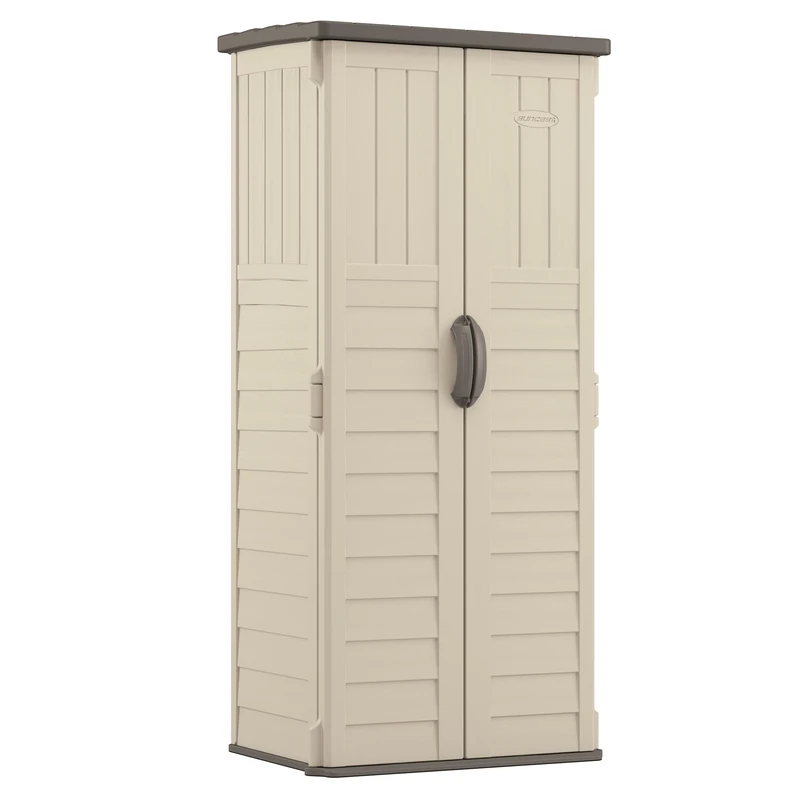Rowlinson Suncast Mannington Storage Cabinet - Vanilla with Asembly