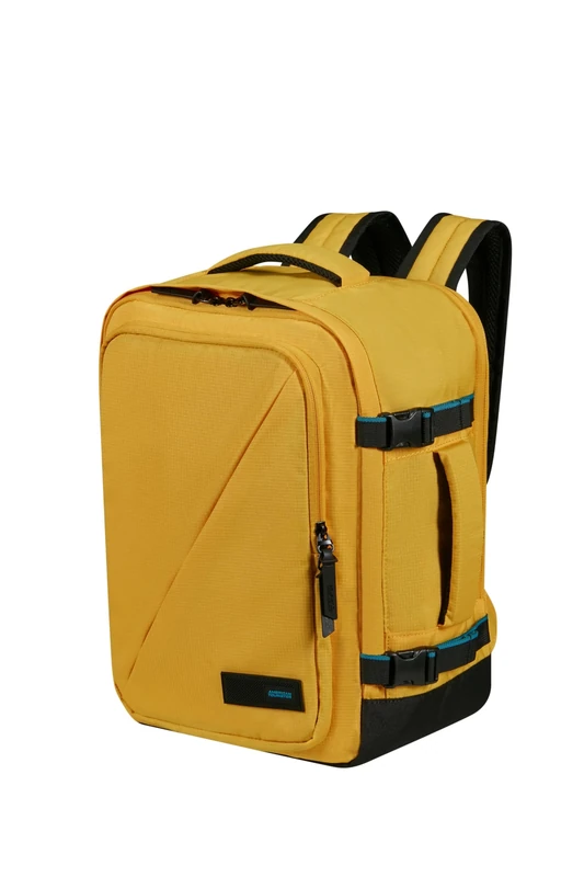 American Tourister Take2Cabin Ryanair/Wizz Air/Vueling Cabin Bag (40 x 30 x 20 cm, 26.5 L, 0.60 kg) - Underseat Hand Luggage, Aeroplane Backpack S/M Underseat - Yellow (Yellow)