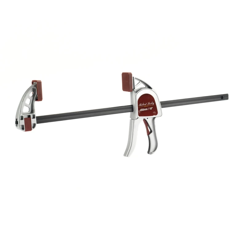 Robert Sorby Select Heavy Duty One Handed Bar Clamp - Quick-Release Clamp & Spreader for Woodworking & DIY (18")