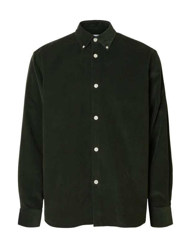 Selected Homme Male Cotton Corduroy Shirt