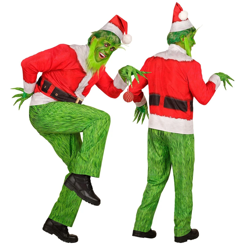 W WIDMANN MILANO Christmas Monster Costume Set - Green, XL