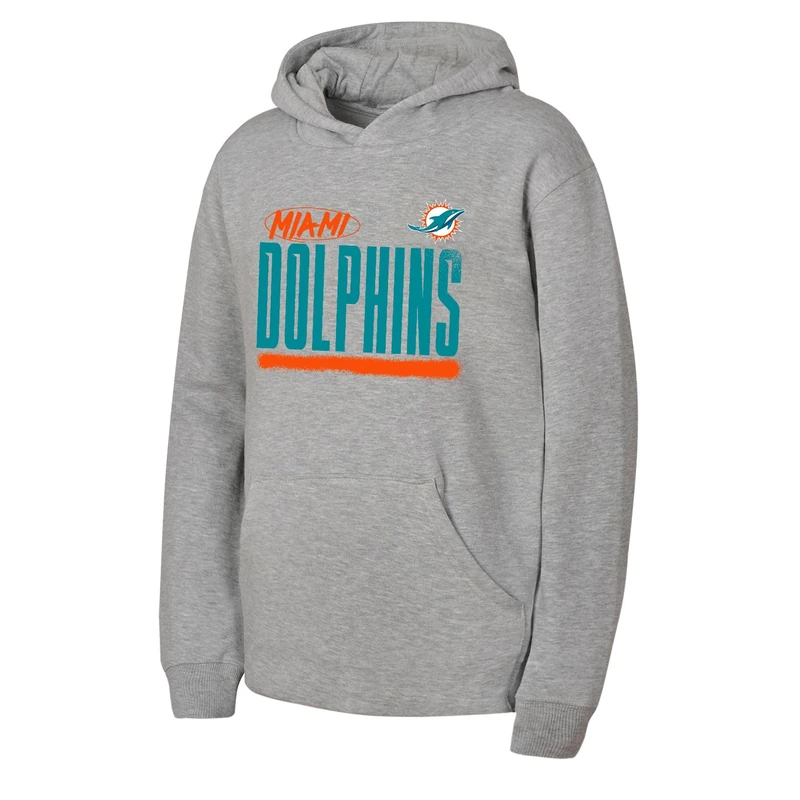 NFL Boys Gameday Flc Hd Long Sleeve Hoodie, Grey, 12-13 Years EU