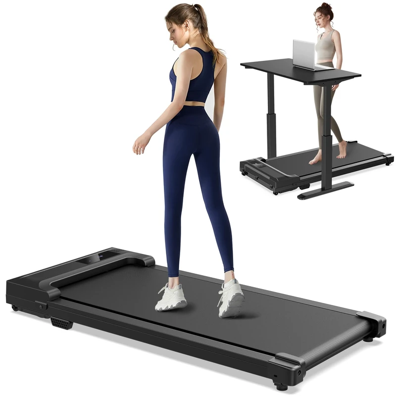 Kerolina Walking Pad Treadmill for Home - Under Desk Treadmills Mini Portable Walking Running Machine Slim Compact Motorized Electric Treadmill with Adjustable Speed Remote