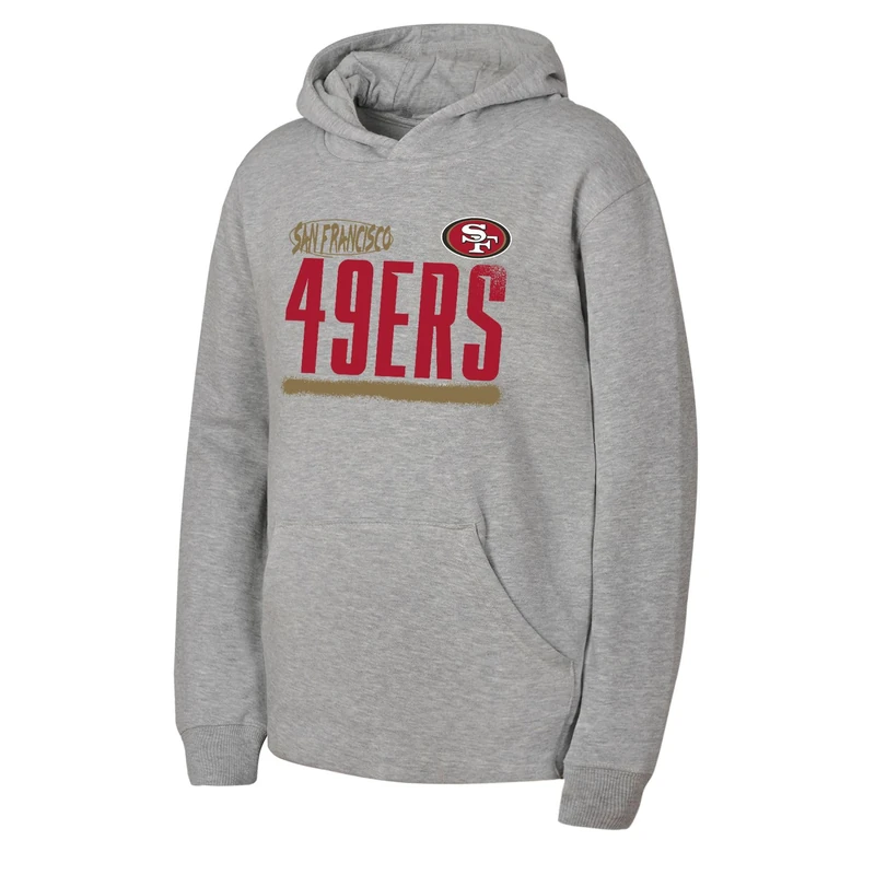 NFL Boys Gameday Flc Hd Long Sleeve Hoodie, Grey, 12-13 Years EU
