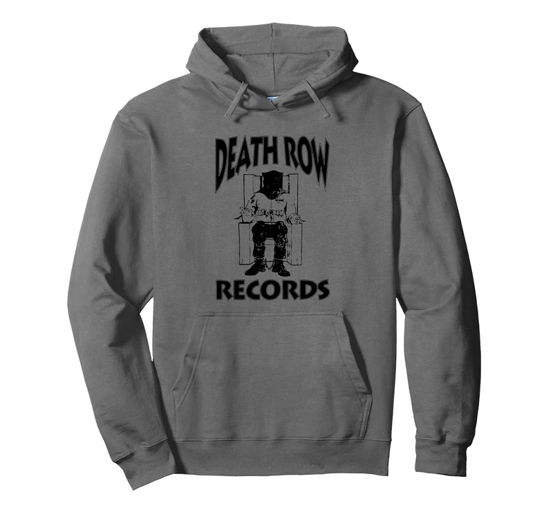 Official Death Row Records Black Logo Pullover Hoodie
