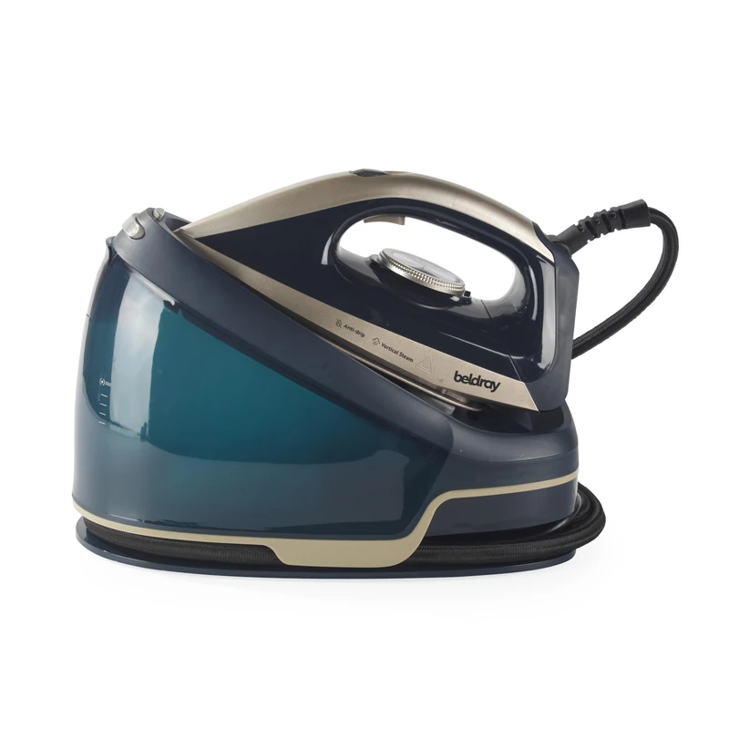 Beldray Ultra Power Steam Station - 3000W, 2.5L Tank, 40g/min Steam, 3.5 Bar Pressure, Ceramic soleplate, 70 min continuous steaming, anti-lime, drip stop, safety lock, cord storage - Image 1
