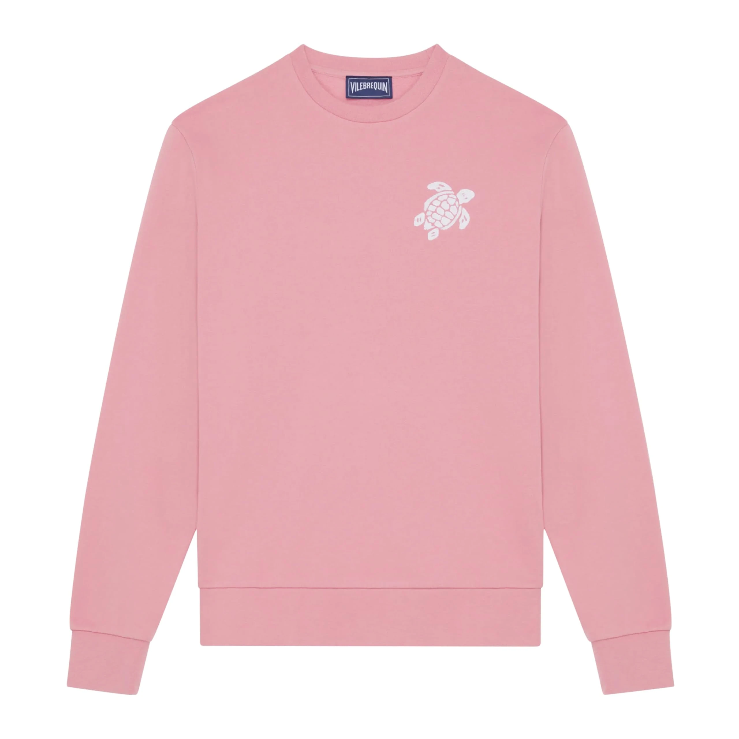 Vilebrequin, Crewneck Cotton Sweatshirt Big Turtle Embroidery, S, Boudoir