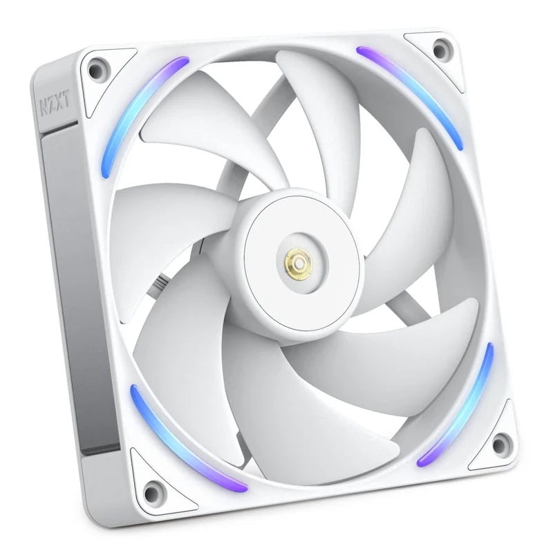 NZXT F140X Performance Fan - 140mm PWM RGB PC Case Fan - Max Airflow & Static Pressure - Low Noise - LCP Frame & Blades - Magnetic Fluid Dynamic Bearing - 30mm Thick - White