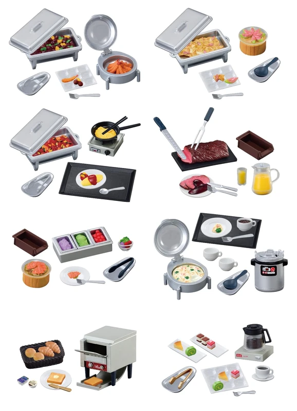 Deluxe Hotel Buffet Mini Figures Blind Box Display (8) - Image 1