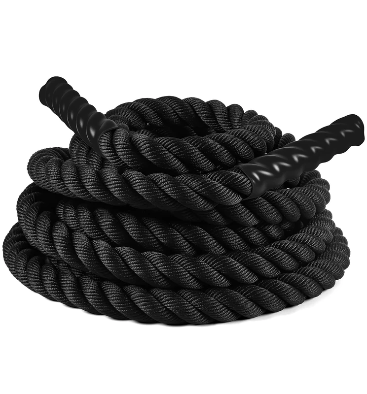 Ultrasport Battle Rope, Length 15 Meters, 3,8 cm Diameter, Training for Strength Endurance & Muscle Building, for Effective Full-Body Workout & Functional Training