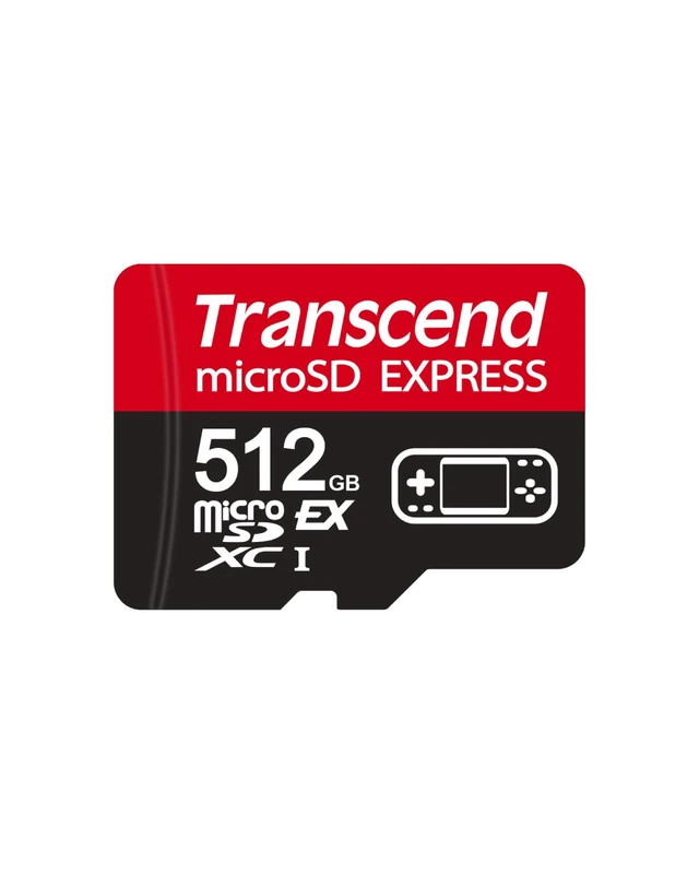 Transcend 512GB microSD Express Card, Up to 900MB/s, for Nintendo Switch 2/AR VR Devices, 4K 8K UHD Video Memory Card for ROG Ally/Steam Deck/MSI Claw/GoPro/Insta360/DJI/Drone/Camera, A1 V30, UHS-I U3