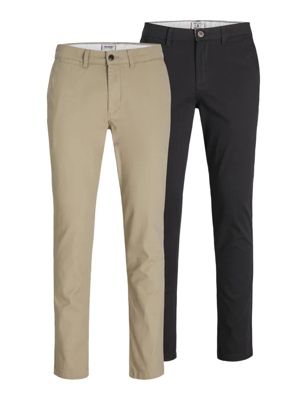 Jack & Jones Men's Jpstmarco Jjdave 2Pk Mp Noos, Black, 30 W/34 L (Pack of 2)
