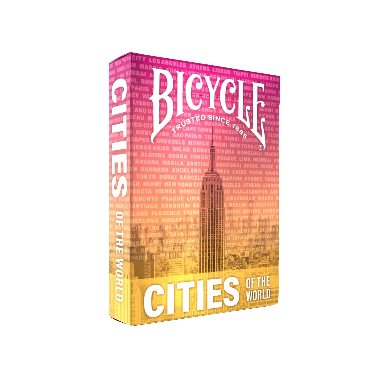 Bicycle Cities of the World Playng Cards Deck for collectors and travel lovers, Black