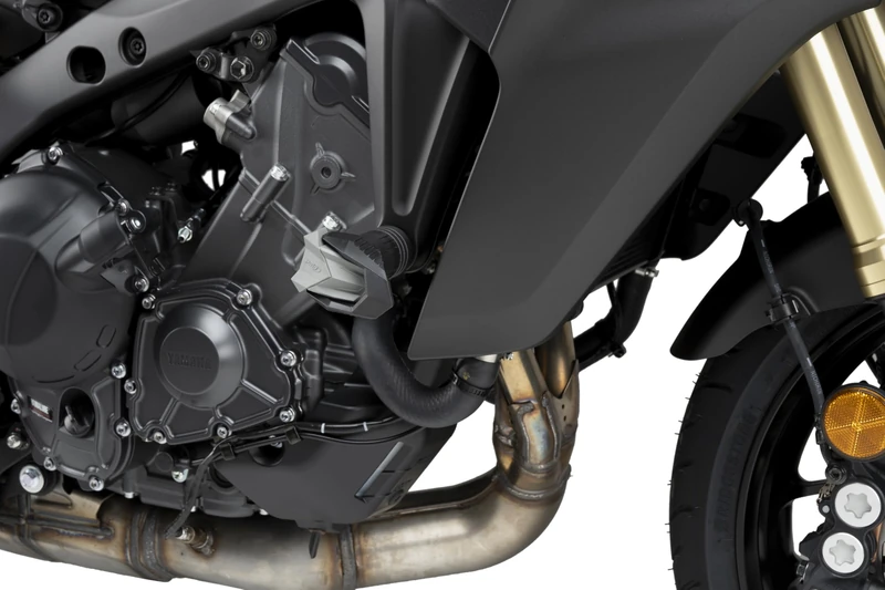 Puig 20669N Engine Guards R19, designed to provide total protection to the chassis and engine of your motorcycle, safety and perfect fit to the original design, Black