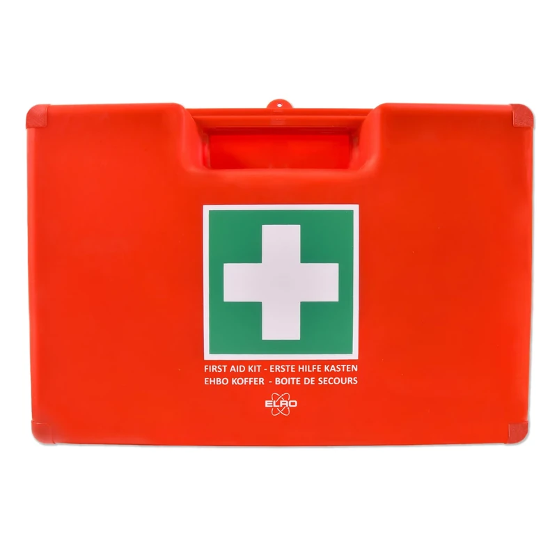 ELRO EHBO5000 First Aid Kit A Large - 165-Piece - EN13169 Certified - for Workplaces, Associations and Home - for 50+ People - Includes Hard Case Case and Wall Holder - Image 1