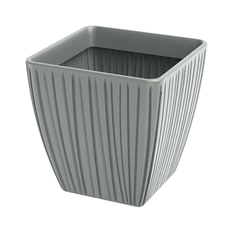 Prosperplast Planter Fero Square Ø48x48, Grey Cement - Image 1