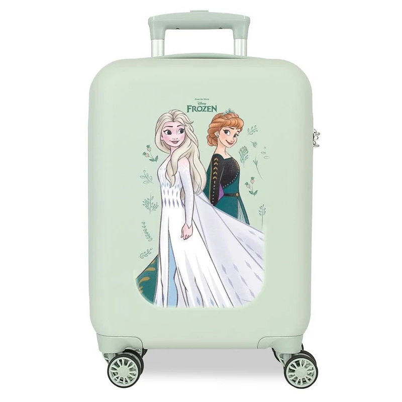 Joumma Disney Frozen Nature Cabin Suitcase Green 33 x 50 x 20 cm Rigid 2 kg Combination Lock Side ABS 28.4L Hand Luggage