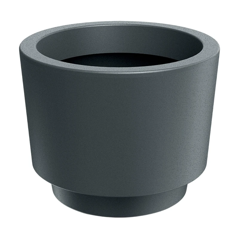 Prosperplast Splito Round Pot Ø40x30,5 Without Tank, Graphite Grey