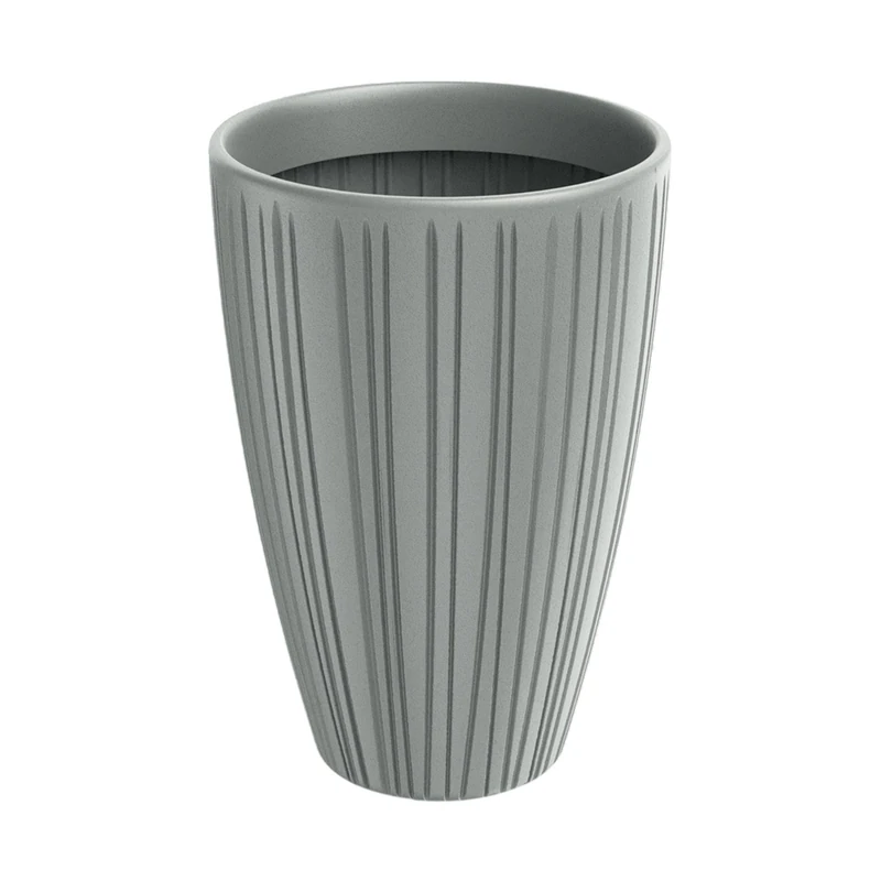 Planter Fero Round HIGH cement grey Ø40x58 - Image 1